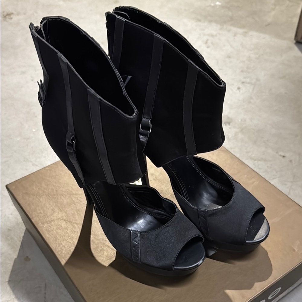 Bebe Kiara Elegant Black Women's Heels 8